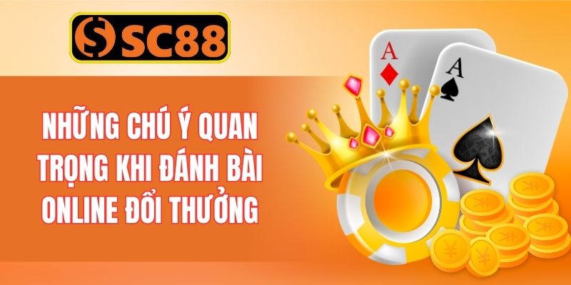 Những chú ý quan trọng khi đánh bài online đổi thưởng